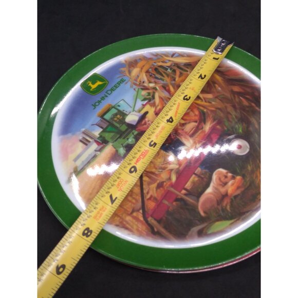 John Deere Collectible Melamine Plates Set Of 2 Featuring Farming Scenes 8" - Picture 10 of 10